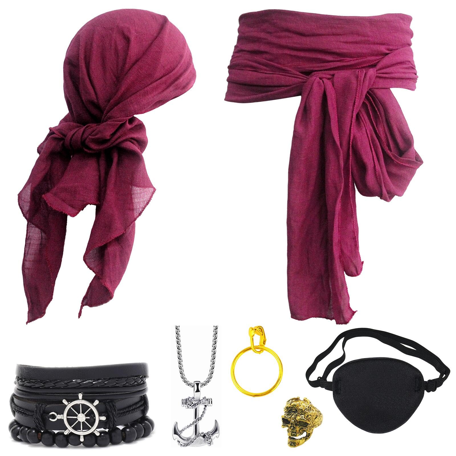 Ginkago Accesorios Disfraz Pirata Mujer Halloween Ropa Hombre Piratas del Caribe Disfraces adultos Figura de Peluche Regalo de colección Juguete de cumpleaños para niños Pupp