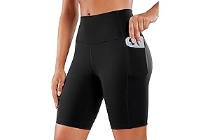 Colorfulkoala High Waisted Yoga Shorts with Pockets
