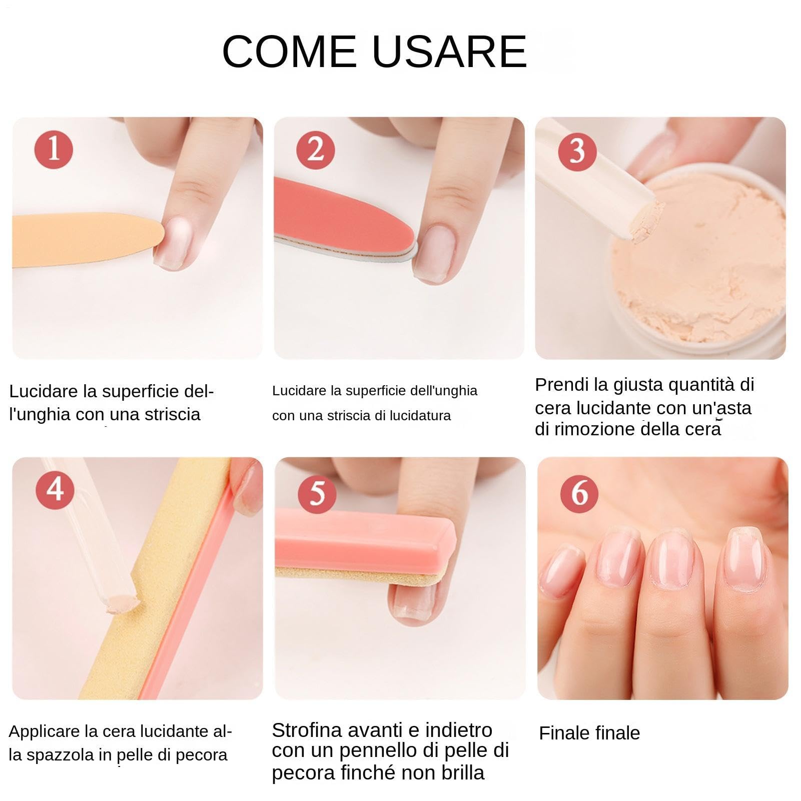 Kit Per Manicure Giapponese Rinforzante, Strumenti Professionali Per Manicure, Balsamo Unghie E Lucentezza Naturale, Strumento Per Riparazione Lucidatura Unghie, Ideale Per Vacanze, Viaggi E Matrimoni