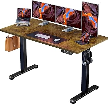ErGear Electric Standing Desk 140 x 70cm 4 Memory with Splice Board