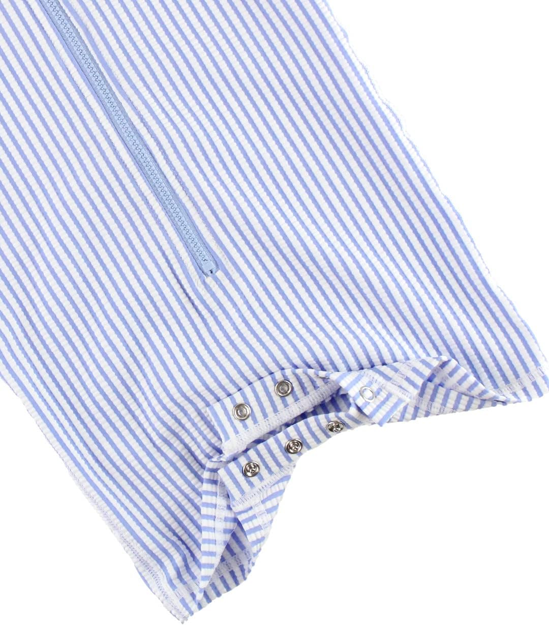 RUGGEDBUTTS Baby/Toddler Boy Swimsuit, One Piece Zipper Rash Guard Sunsuit with UPF 50+ Sun Protection - Image 3