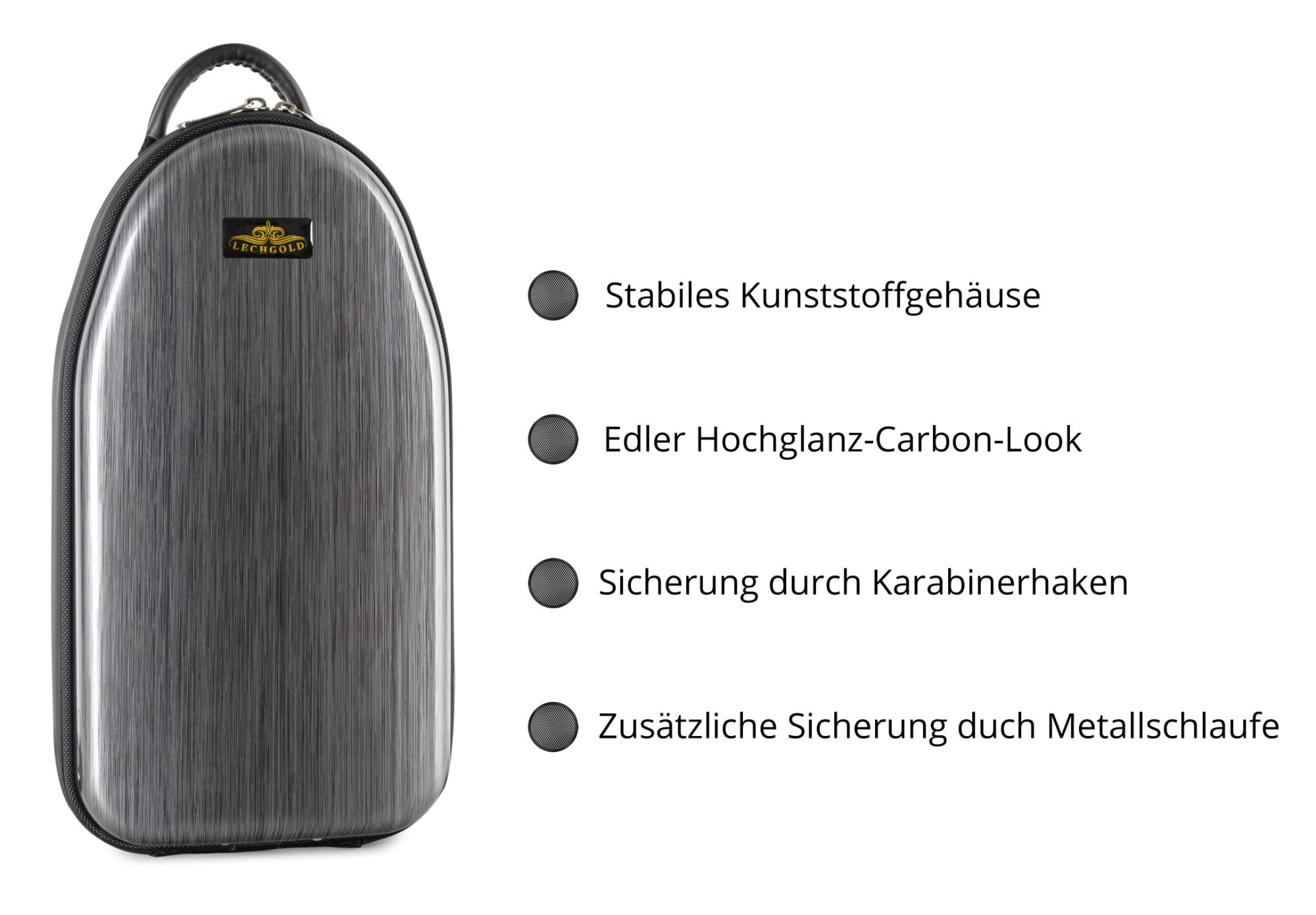 Deluxe Koffer für Klarinette (Boehm), Stabiles Kunststoff-Gehäuse