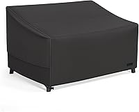 Vista 17 de NettyPro Funda para Sofá Loveseat de Patio Impermeable de Servicio Pesado para Muebles de Exterior Sofá de 2 Plazas, 54" An x 32" Pr x 35" Al, Marrón