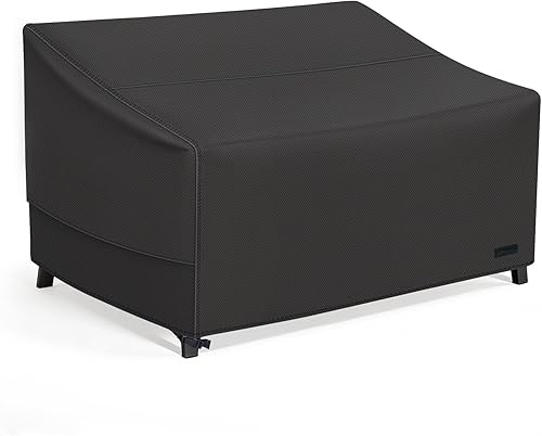 Miniatura 16 de NettyPro Funda para Banco Sofá de Dos Plazas de Patio de 58 Pulgadas, Impermeable 600D Resistente Muebles de Exterior Funda para Sofá de 2 Plazas,