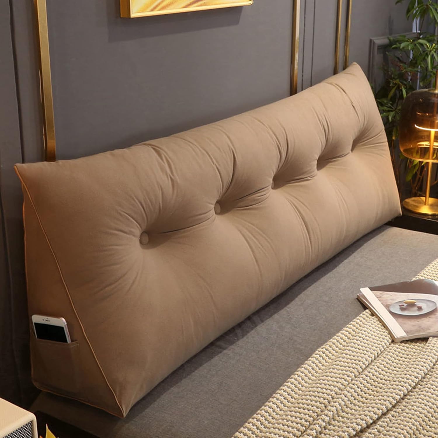 RAKTOV Comfortable Lumbar Bed Pillow Reading Backrest Cushion