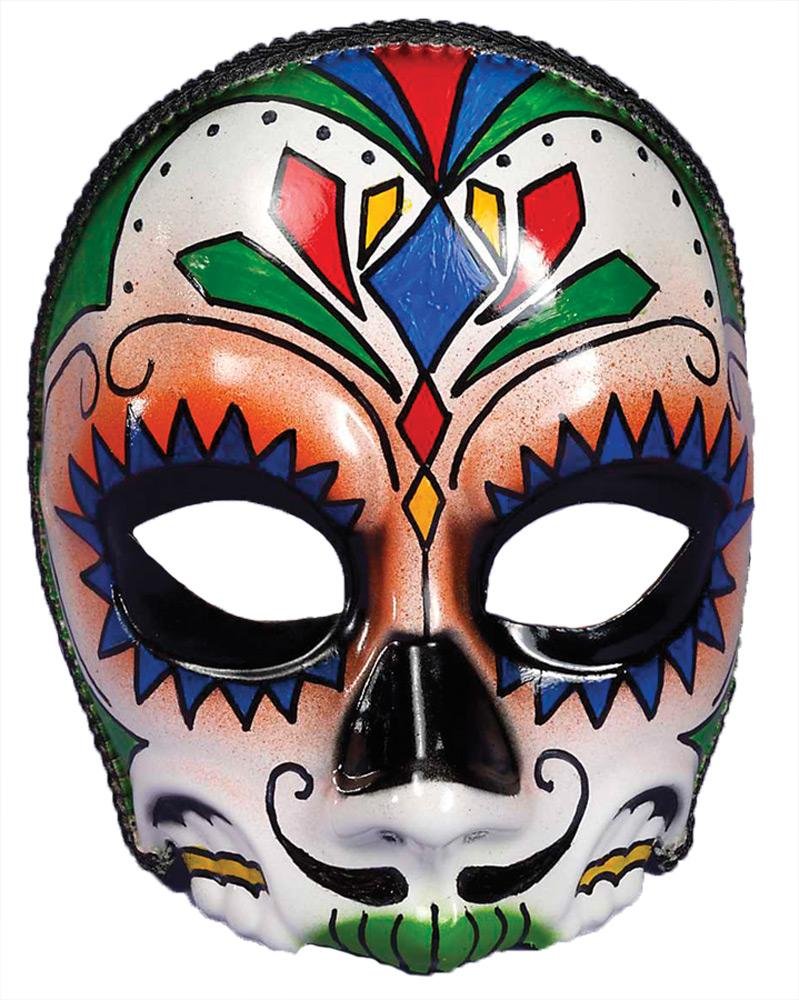 Rubies Forum Novelties Day Of the Dead Multi Colored Male Costume Mask One Size