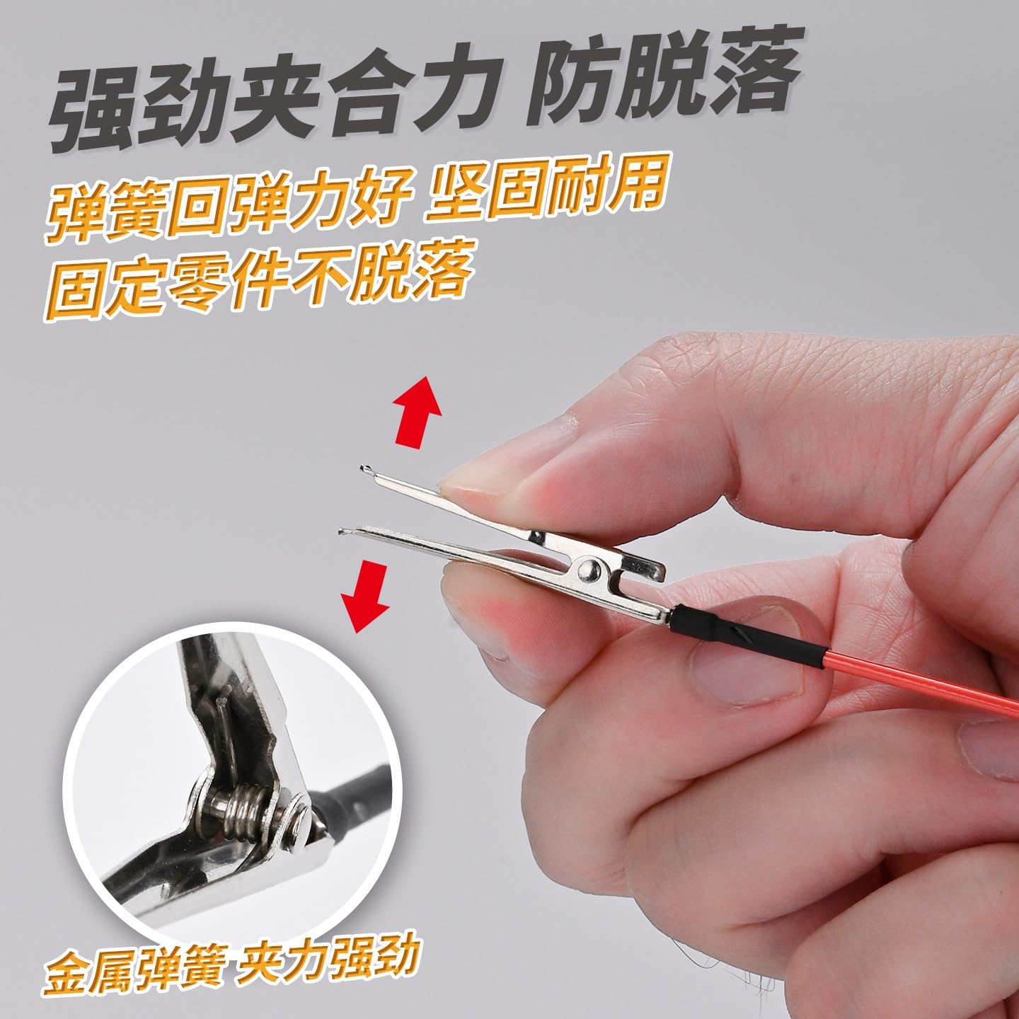 10PCS Metal Model Painting Clips, Reverse Holding Design for Miniature Painting, Airbrush Holder Stand, Model Building Tools for Hobbyists (10PCS Clips and Stand)
