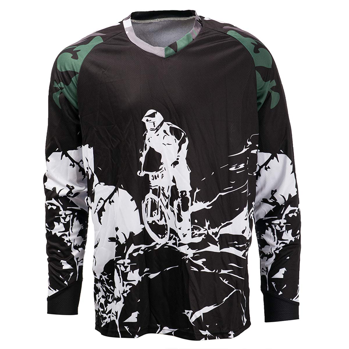 PSPORT Herren Mode Radtrikot Sommer Fahrrad Sportbekleidung MTB Trikot Tolle Geschenke Langarm Mountainbike Kleidung