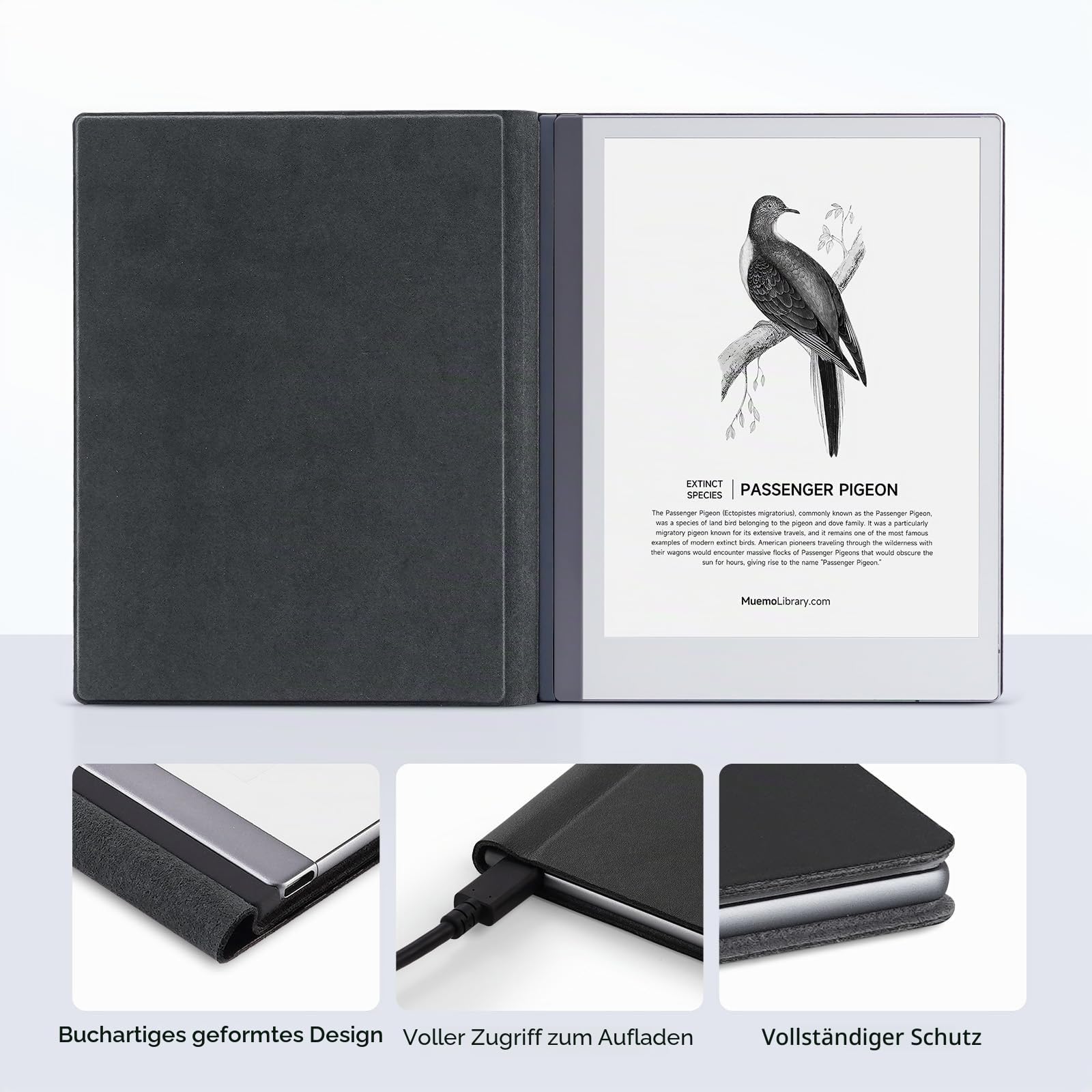 Ayotu Premuin PU-Leder-Smart-Schutzhülle für Remarkable 2 Paper Tablet 10.3" 2020 Release– Programmvorlagen und Ersatz-Stiftspitzen – Alles in einem Bundle – Verbessern Sie Ihr