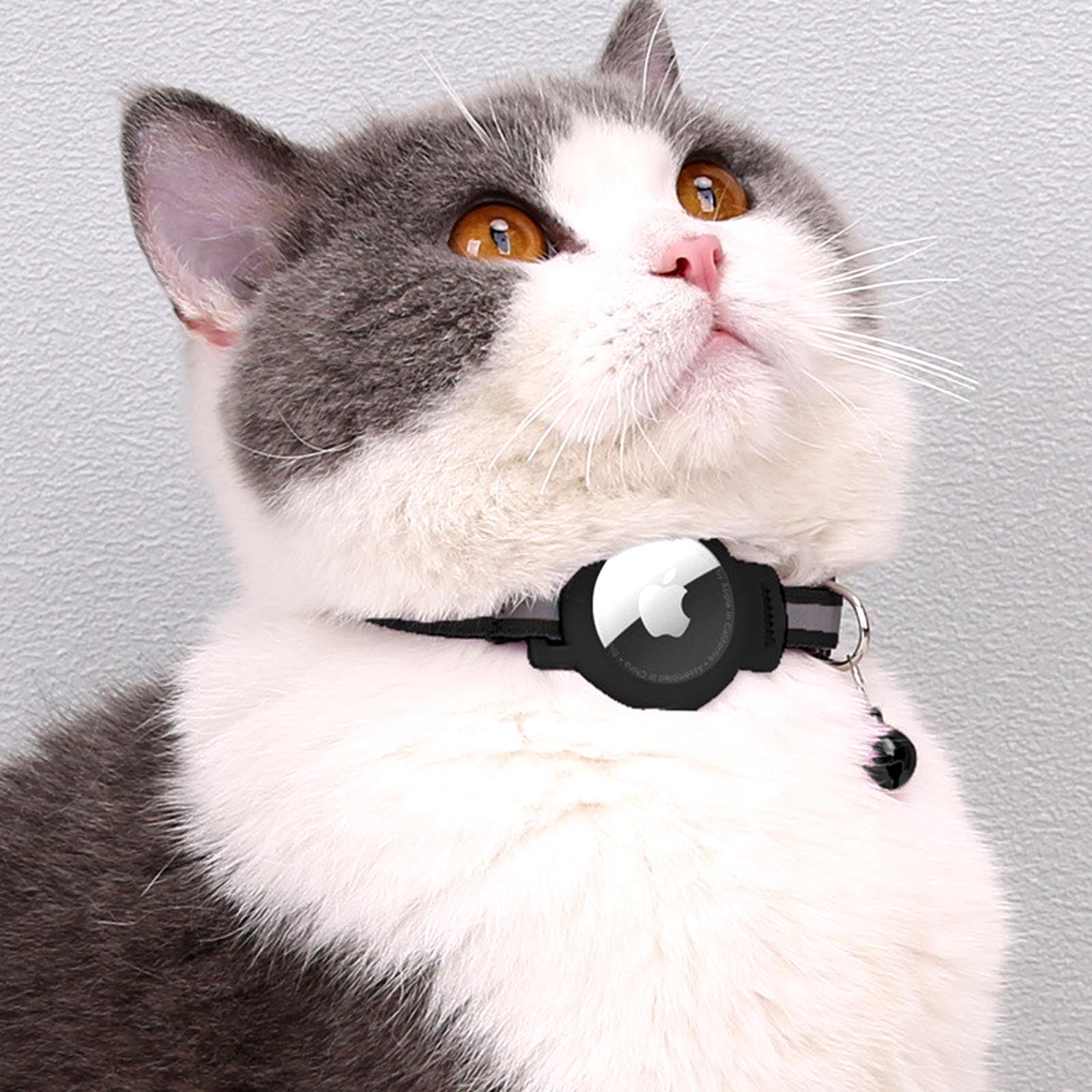 GWAWG 1pcs Airtag Cat Collar, GPS Cat Tracker Collar with Airtag Holder and Bell - Image 4