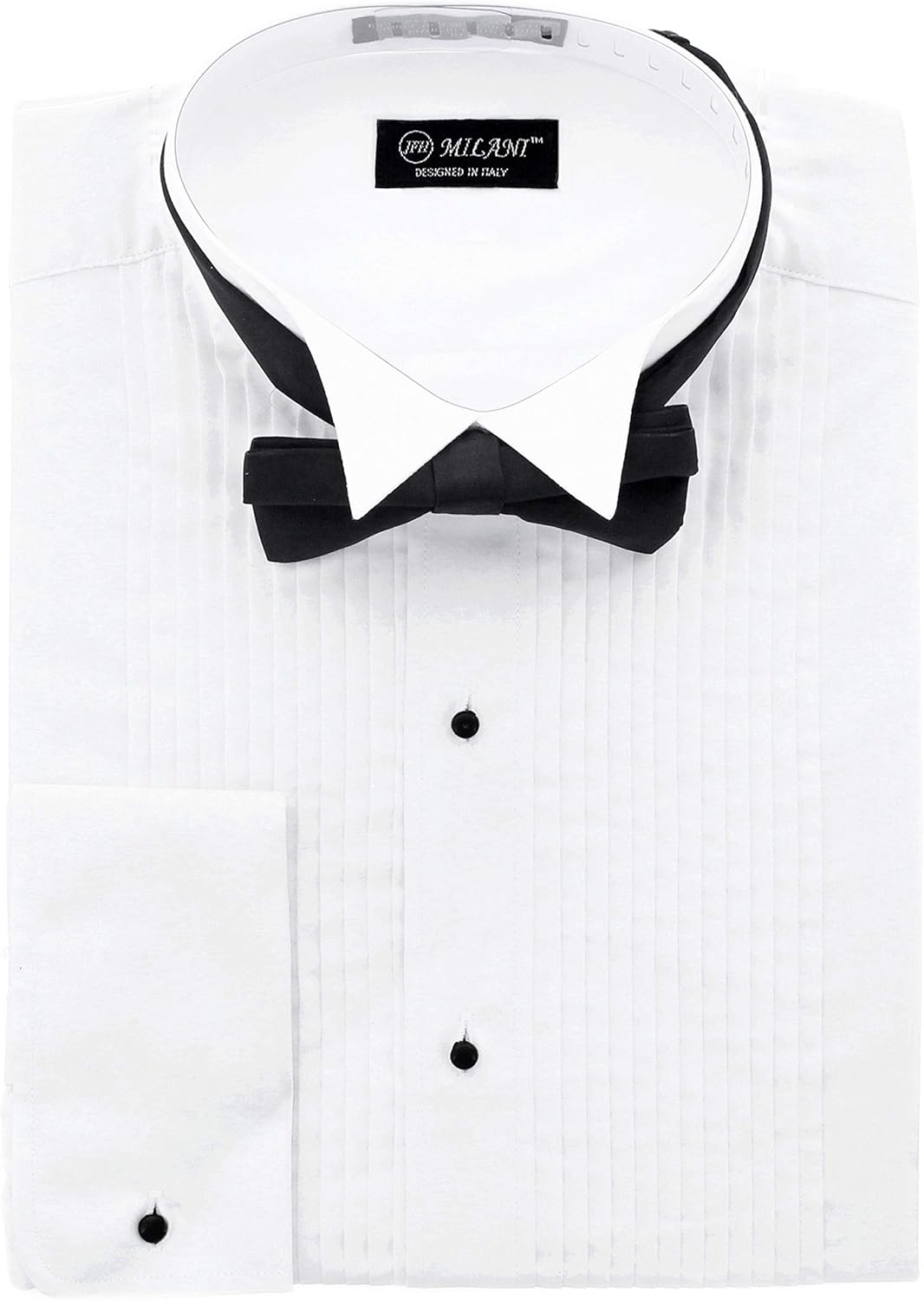 Slim fit tuxedo shirt french cuffs Clearance