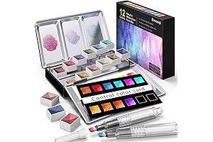 Emooqi Metallic Watercolor Paint Set: Captivating Glitter for Art Enthusiasts