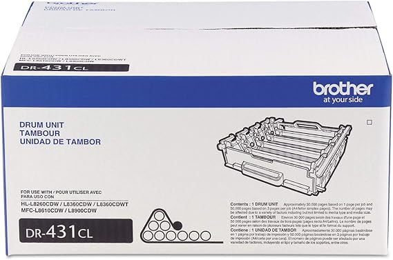 Brother Printer DR431CL Drum Unit-Retail Packaging , White