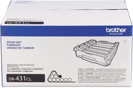 Brother Printer DR431CL Drum Unit-Retail Packaging , White