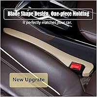 Vista 7 de 2 piezas de relleno de espacio para asiento de coche de piel sintética PU, bloqueador de caída para grietas de auto para rellenar el espacio lateral