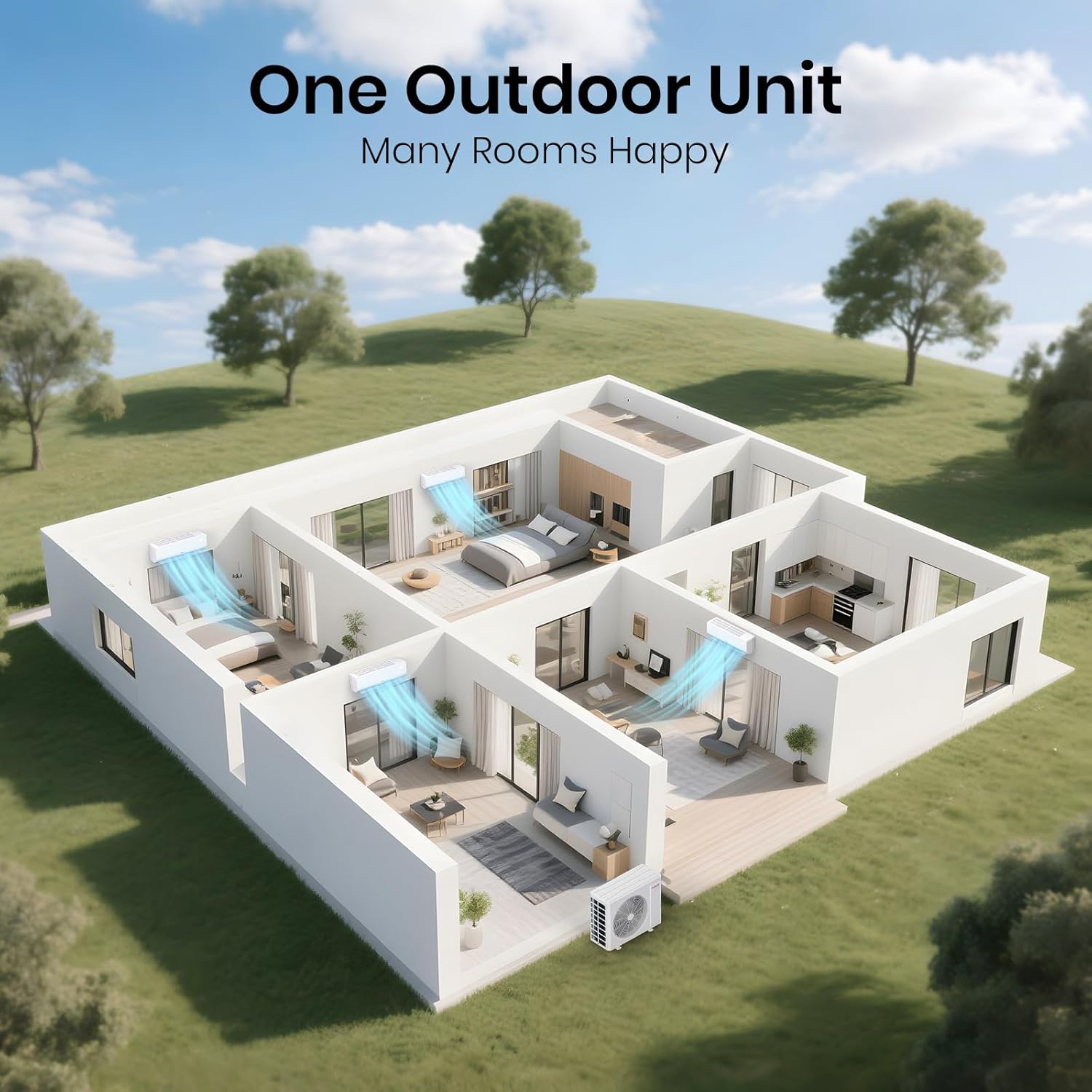 TOSOT indoor mini split unit mounted on a wall.