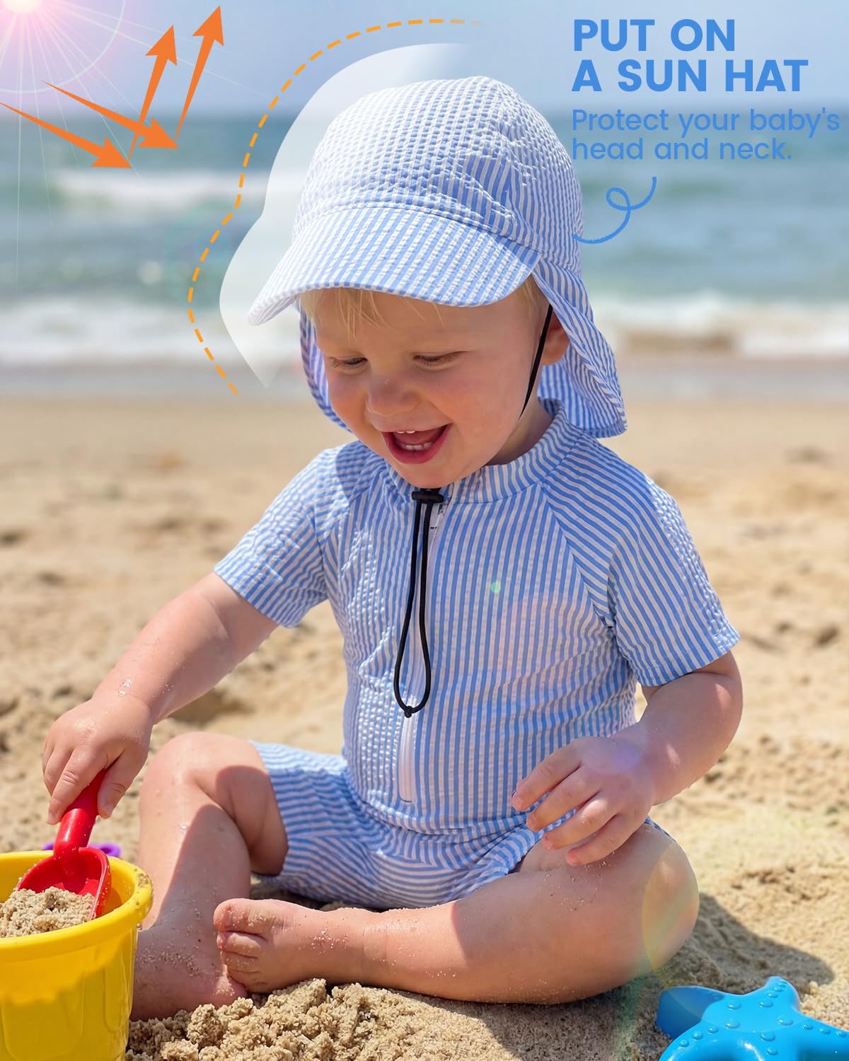 WYTbaby Traje de baño UV para bebé, de una pieza, manga corta, protección UV, para bebé de 3 meses a 3 años