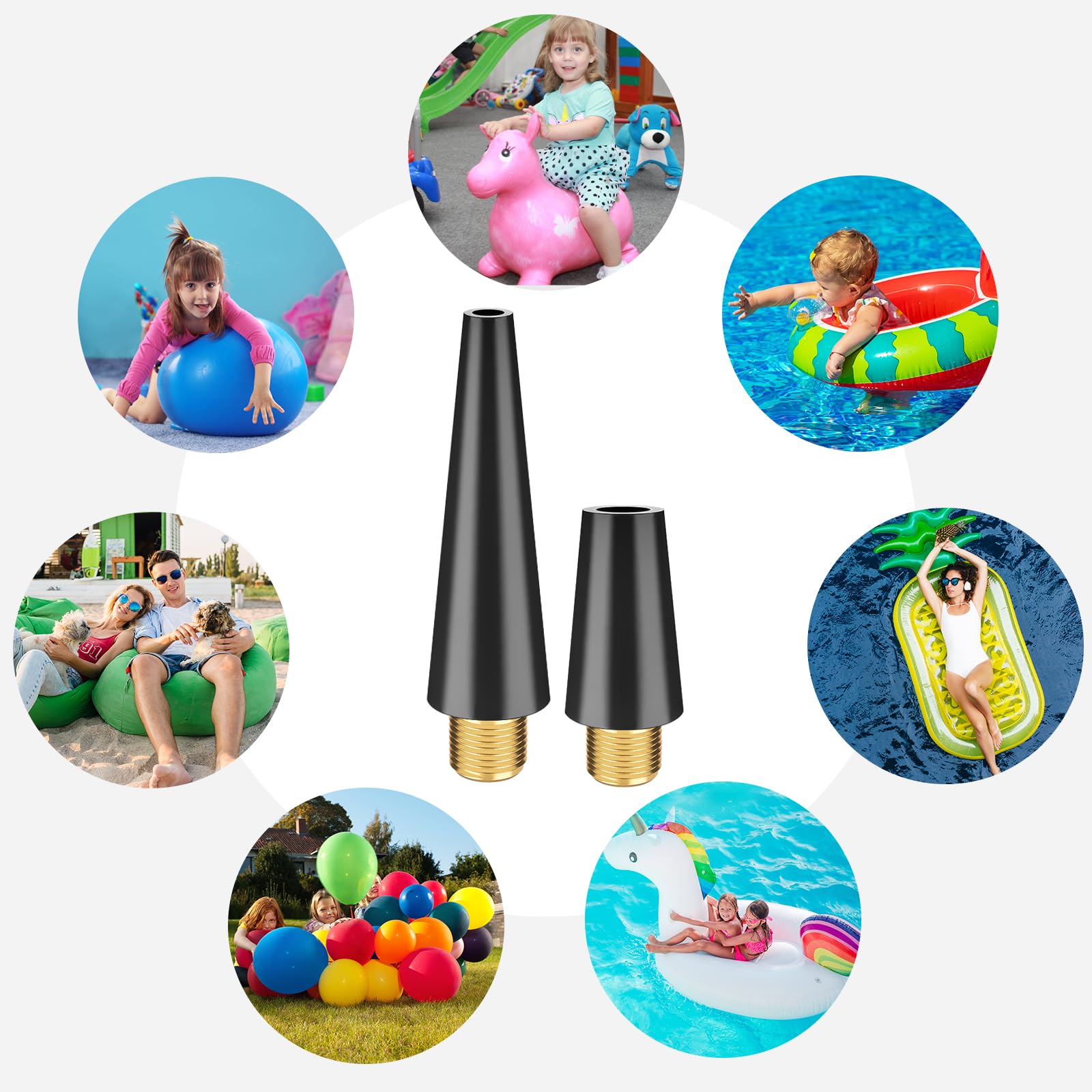 Romon Zestaw 30 adapterów do wentyli rowerowych, wszystkie adaptery do wentyli rowerowych, SV AV DV, adapter do pompki z pierścieniem uszczelniającym, francuskim adapterem do pompki rowerowej, igły do