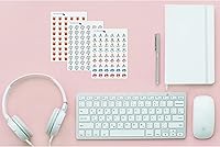 Vista 5 de Work Office Home Planner Stickers/Remote Work Stickers / 36 Vinyl Stickers (Approx 1”) / Highlighted Text Script/Life Schedule (Berry, Home)