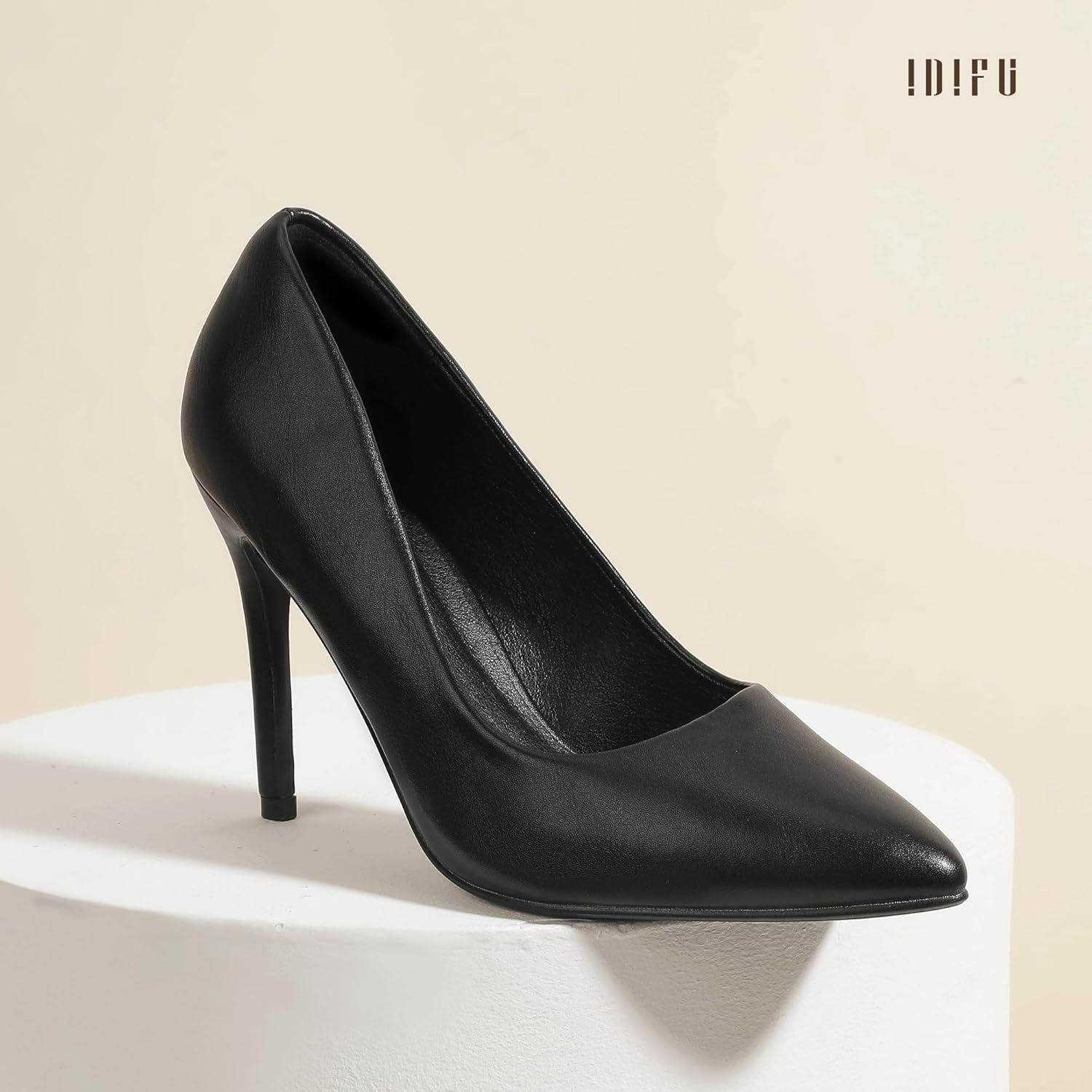 IDIFU Women's IN4 Classic Pointed Toe High Heels Pumps Wedding Dress Office Shoes - Image 3