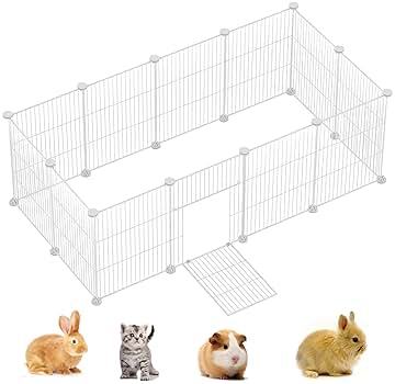 Amazon.co.jp: MIZXCIOM ペット囲い ドア付き・鉄線密閉設計