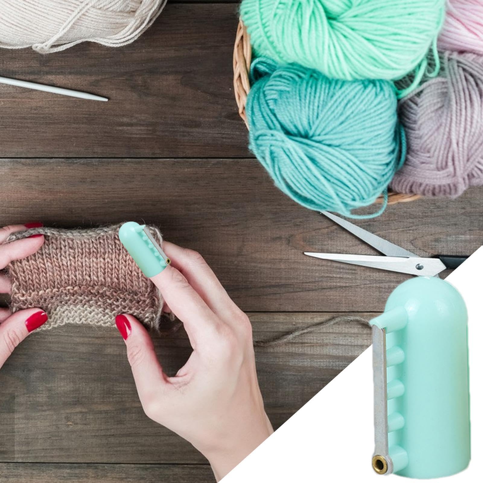 4 Stück Garnführungen & Fingerhut-Ringe – Strickzubehör, Fingerspalter, Für Häkeln & Nähen – Praktisch & Langlebig
