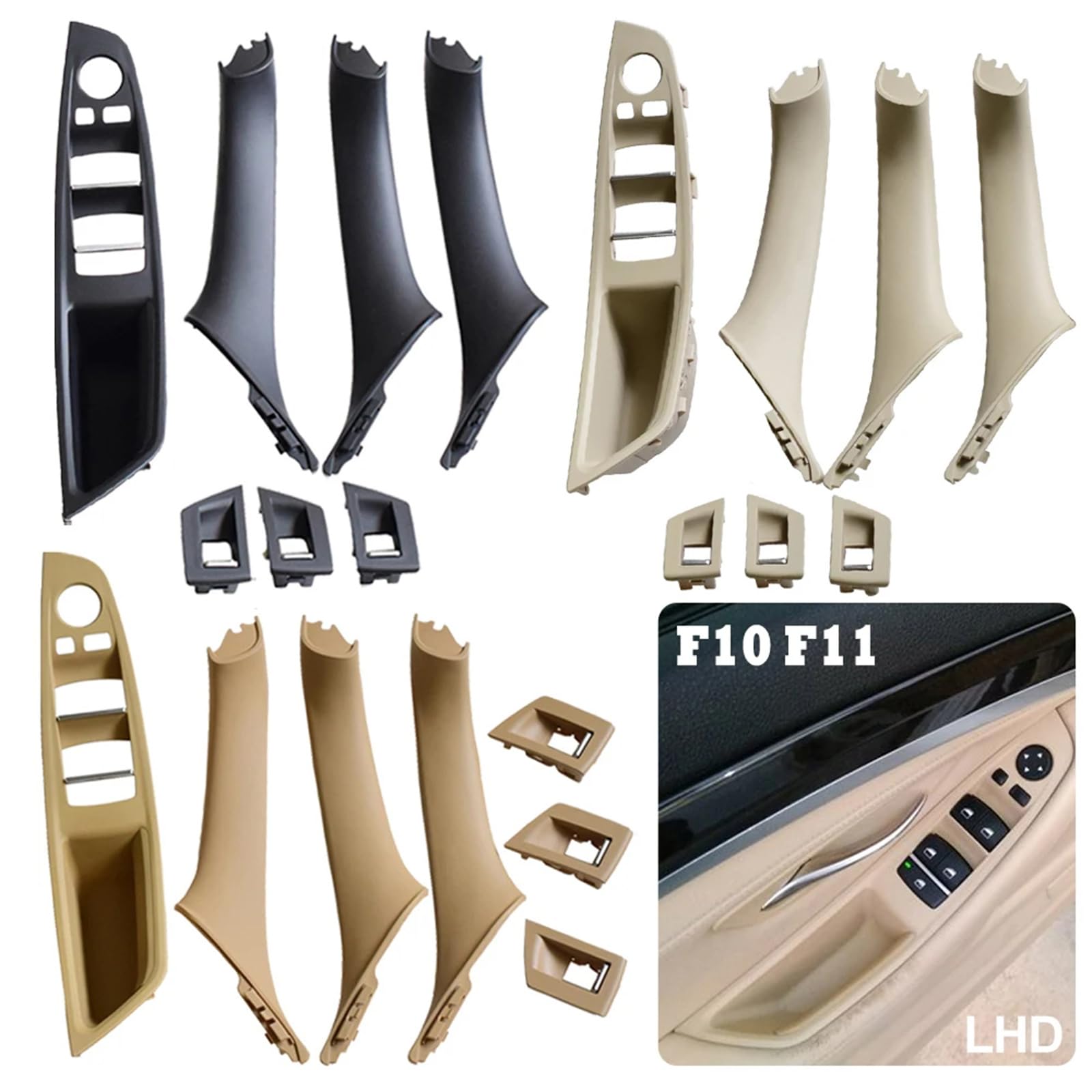 Amazon.co.jp: 車室内ドアハンドルカバー BMW F10 F11 F18 5 シリーズ