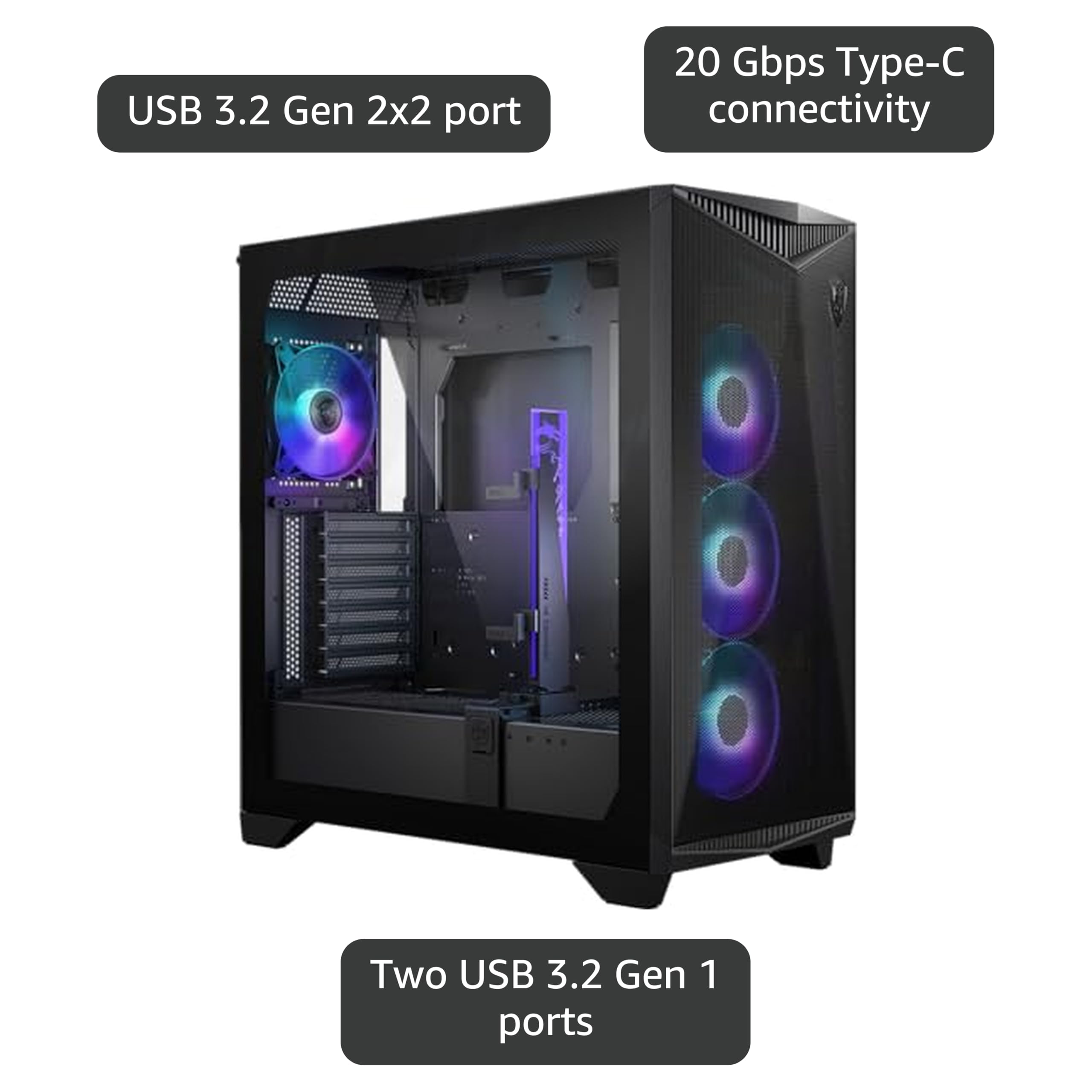 Amazon | MSI MPG GUNGNIR 300R Airflow White - プレミアムミッド