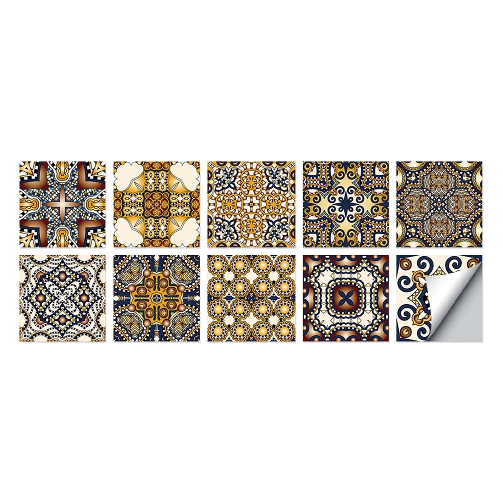 Wall Tile Sticker Tile Stickers 20x20 Self-Adhesive Wall Decals Peel and Stick(Color4,Size1)