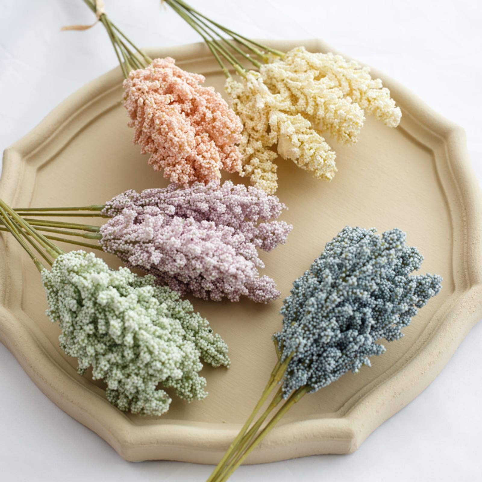 Amazon.de: PUYYDS 3 STCKE/6 STCKE/Bndel Knstliche Vanille Spike  Simulation Blume Garten Dekoration Hochzeit Fotografie Geflschte Blume