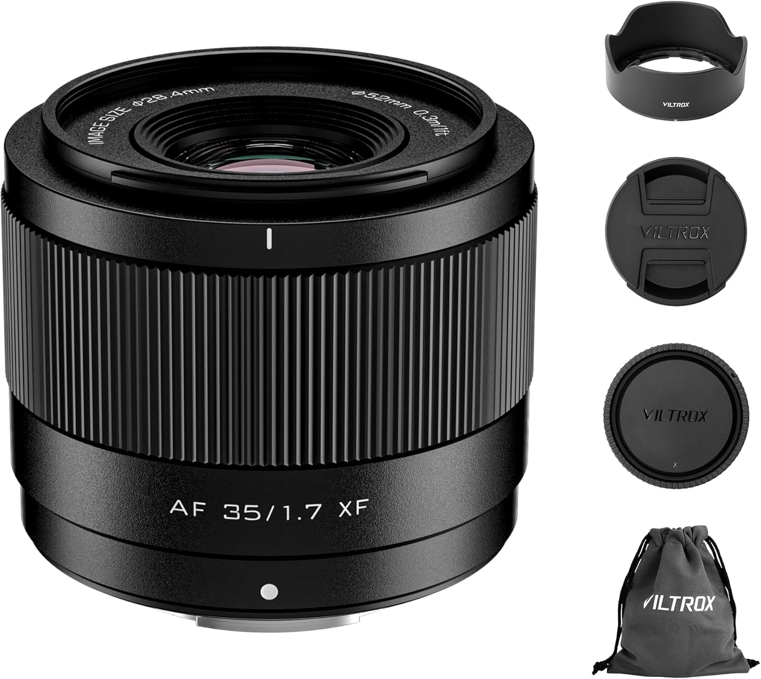 VILTROX 35mm F1.7 XF Objectifs Autofocus STM pour Monture Fuji X Camera Lenses Pro Standard Objectifs Compatibles avec Fujifuilm X-T5 X-H2S X-S10 X-T30II X-T20 X-T10 X-T4/-T3/-T2/-PRO3/-M1/-H1