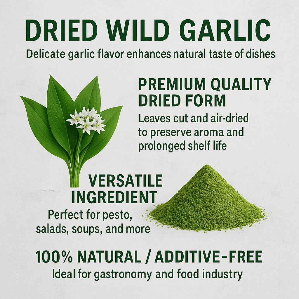 GiDeli Bärlauch getrocknet 25 kg - Bärlauchblätter geschnitten, Gewürz | Für Pesto, Kräuterbutter, Quark und Dips, milder Knoblauchgeschmack, ohne Zusatzstoffe, vegan, glutenfrei
