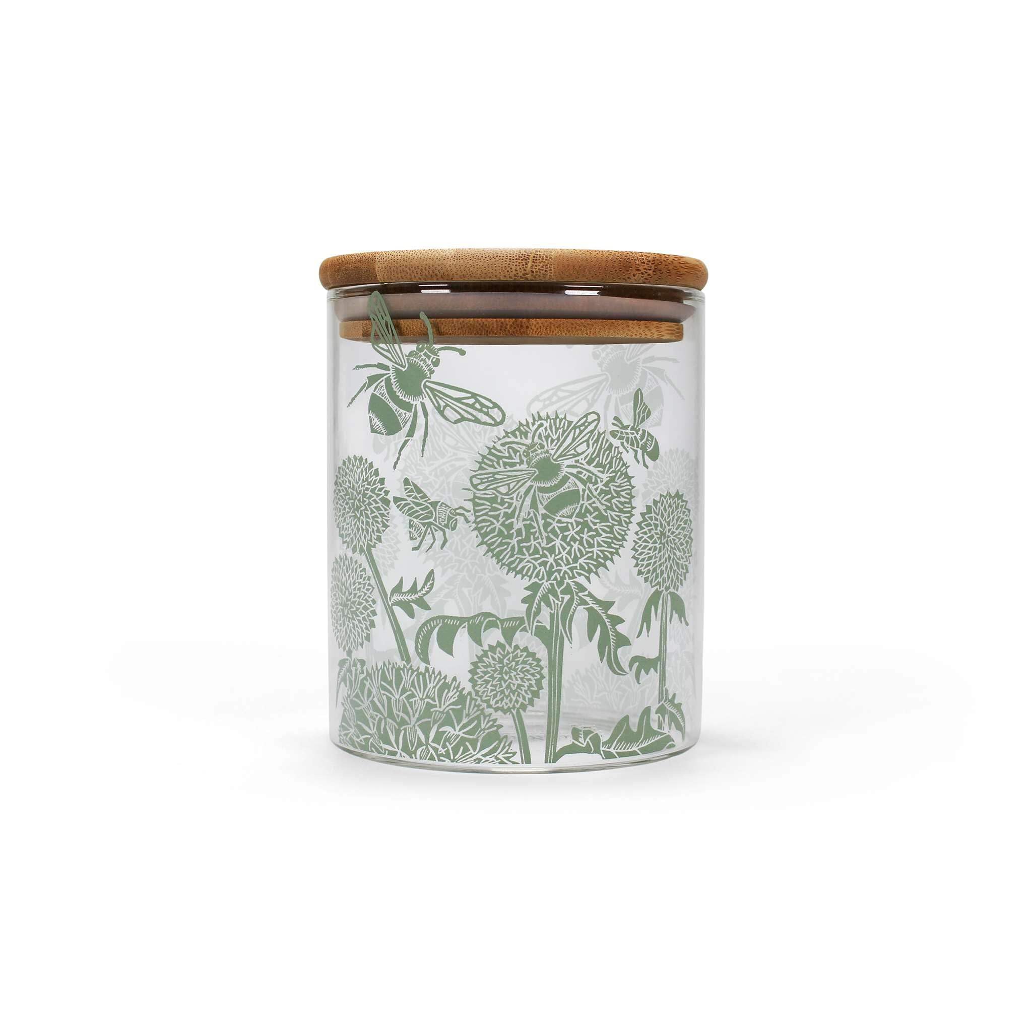 NEW Storage Jar Glass (750ml) - Kate Heiss (Woodland Green)