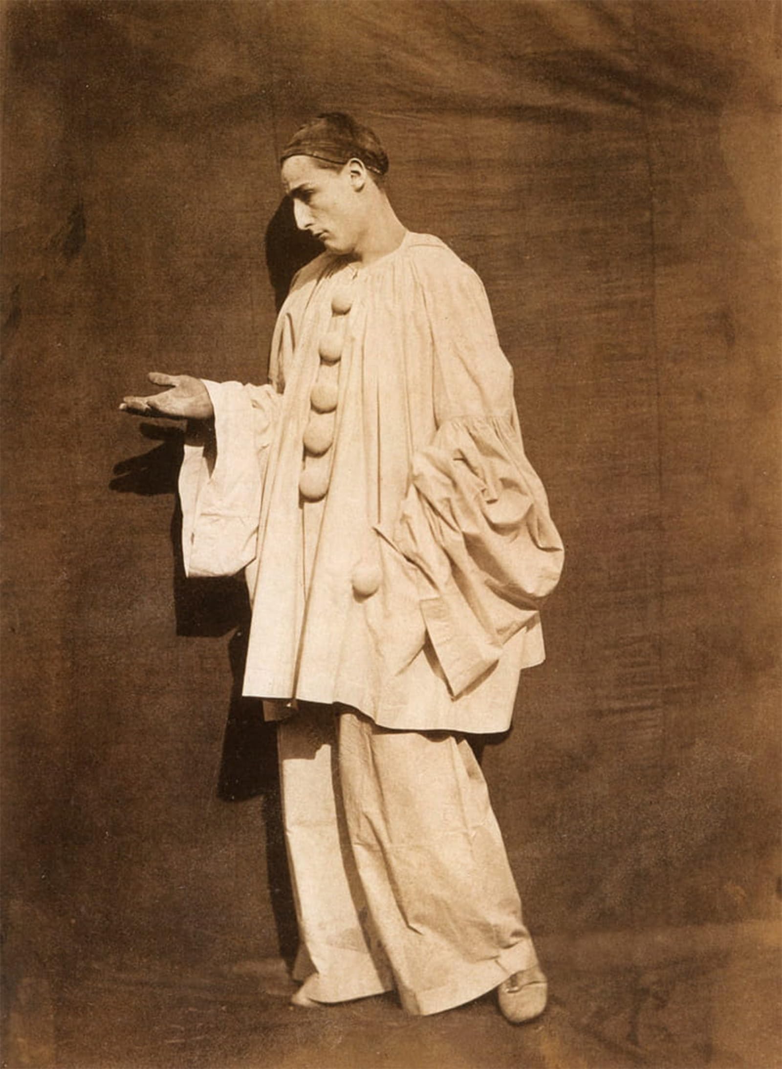 Mime Debureau Pierrot Implorant tableau rétro salon 60x90 - 5