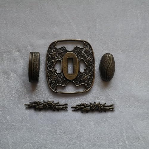 Espada samurái japonesa KOSHIRAE – TSUBA FUCHI KASHIRA MENUKI 01-18