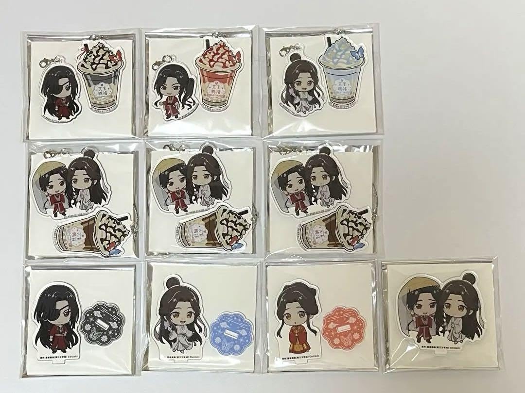 【天官賜福】きゃらドリ アクリルキーホルダー 花城＋三郎＋謝憐 Amazon.co.jp: 天官賜福 きゃらドリ 花城、三郎、謝憐 アクキー