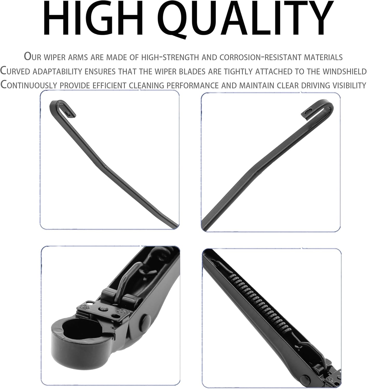 Front Windshield Wiper Arm Kit Fits Compatible with Ford Explorer Ranger Mercury Mountaineer 1995-1997 Replaces OE 42630 F57Z 17526-A F67Z 17526-AB