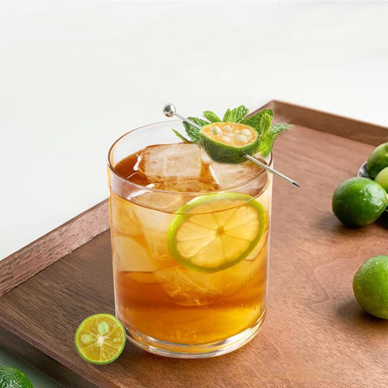 12 Oz Plastic Whiskey Glasses Set of 12, Unbreakable Old Fashioned Glass, Clear Plastic Cocktail Glasses, Plastic Tumblers Reusable Plastic Cups for Bourbon Juice,Dishwasher-safe, BPA-free - Image 8