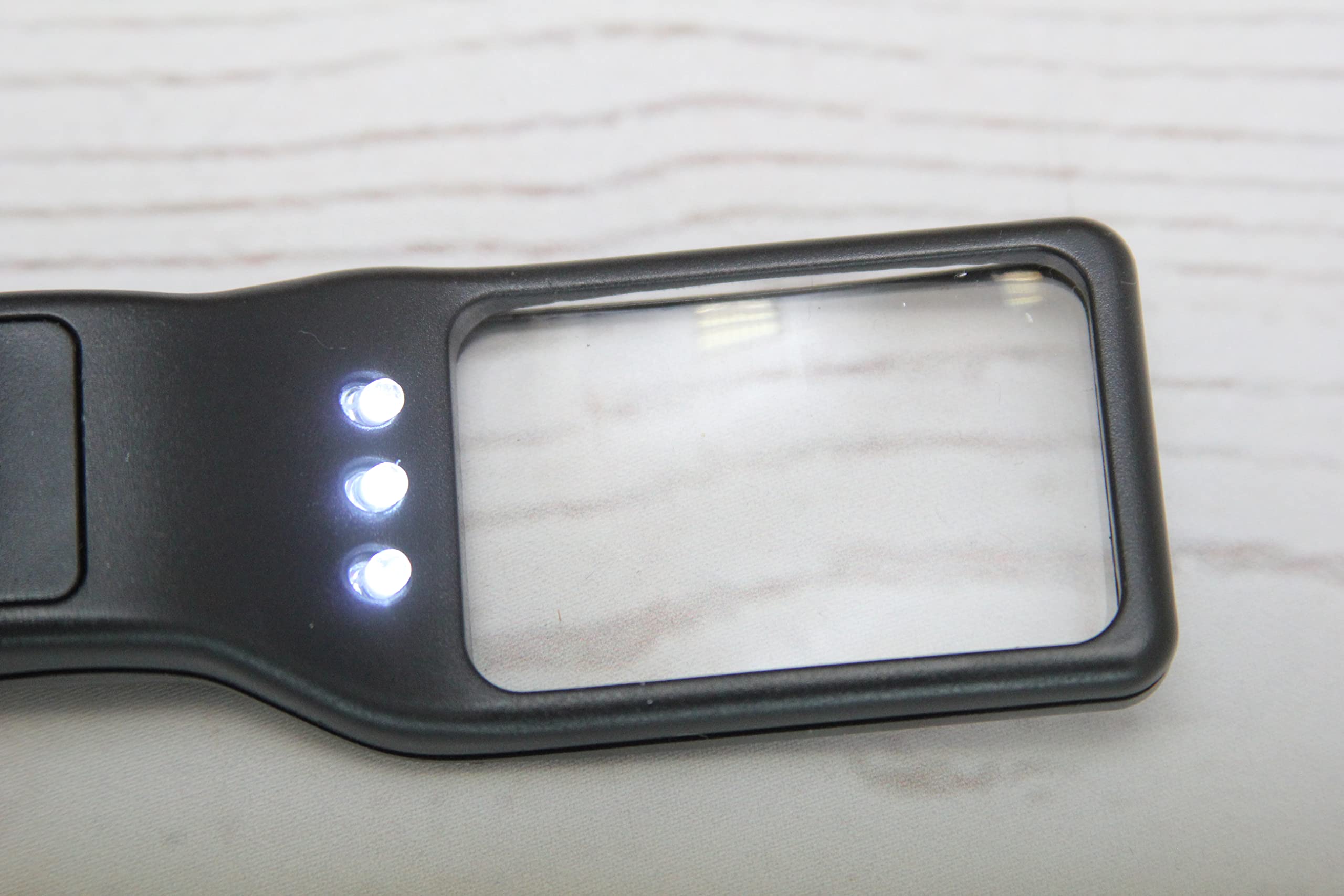 Stylex 31254 - lupa z oświetleniem LED, 3-krotne powiększenie, czarna, 120 x 38 x 12 mm, 1 sztuka