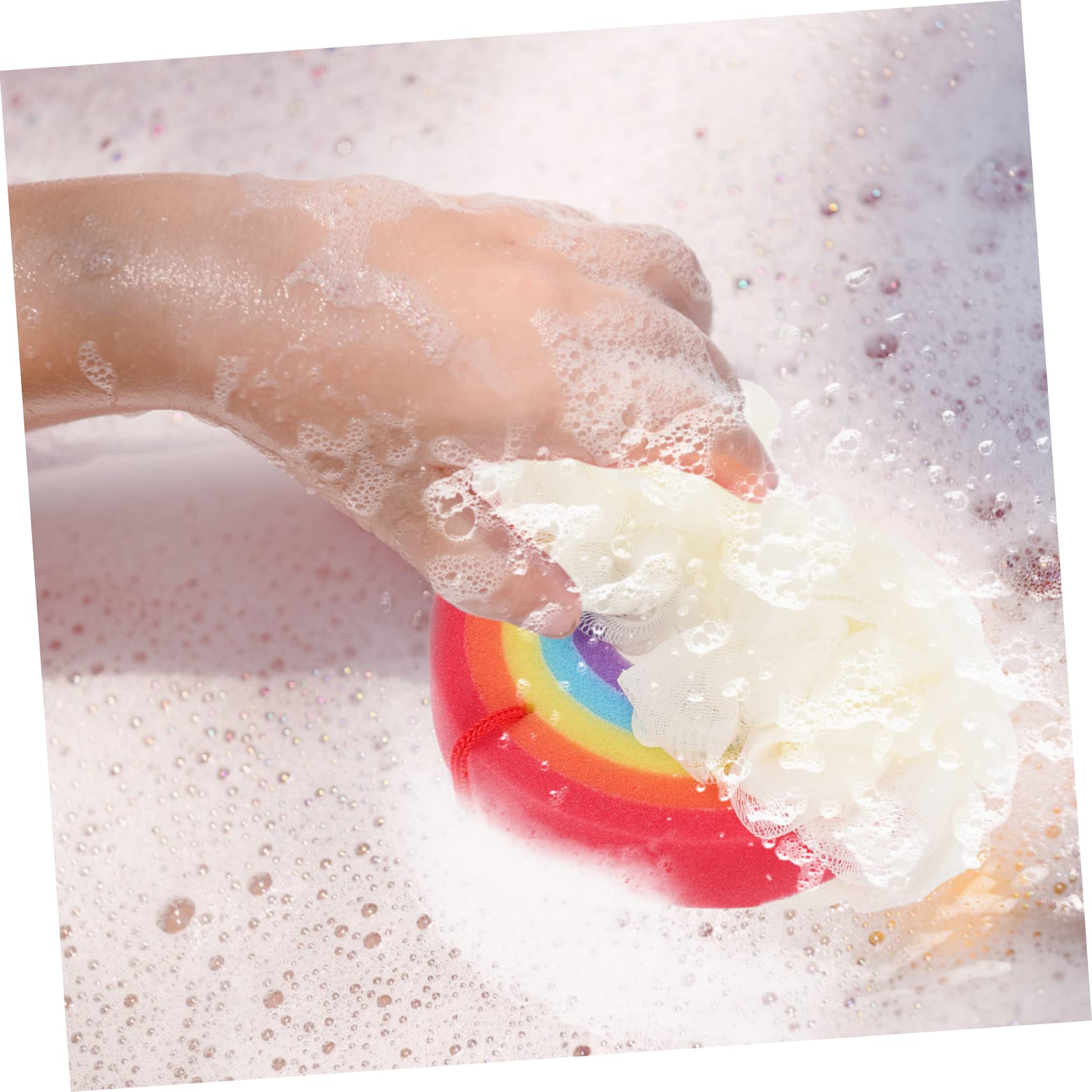 Ipetboom 3piezas Esponja De Exfoliante Para Baño Herramienta De Limpieza Para Sensible y Masaje