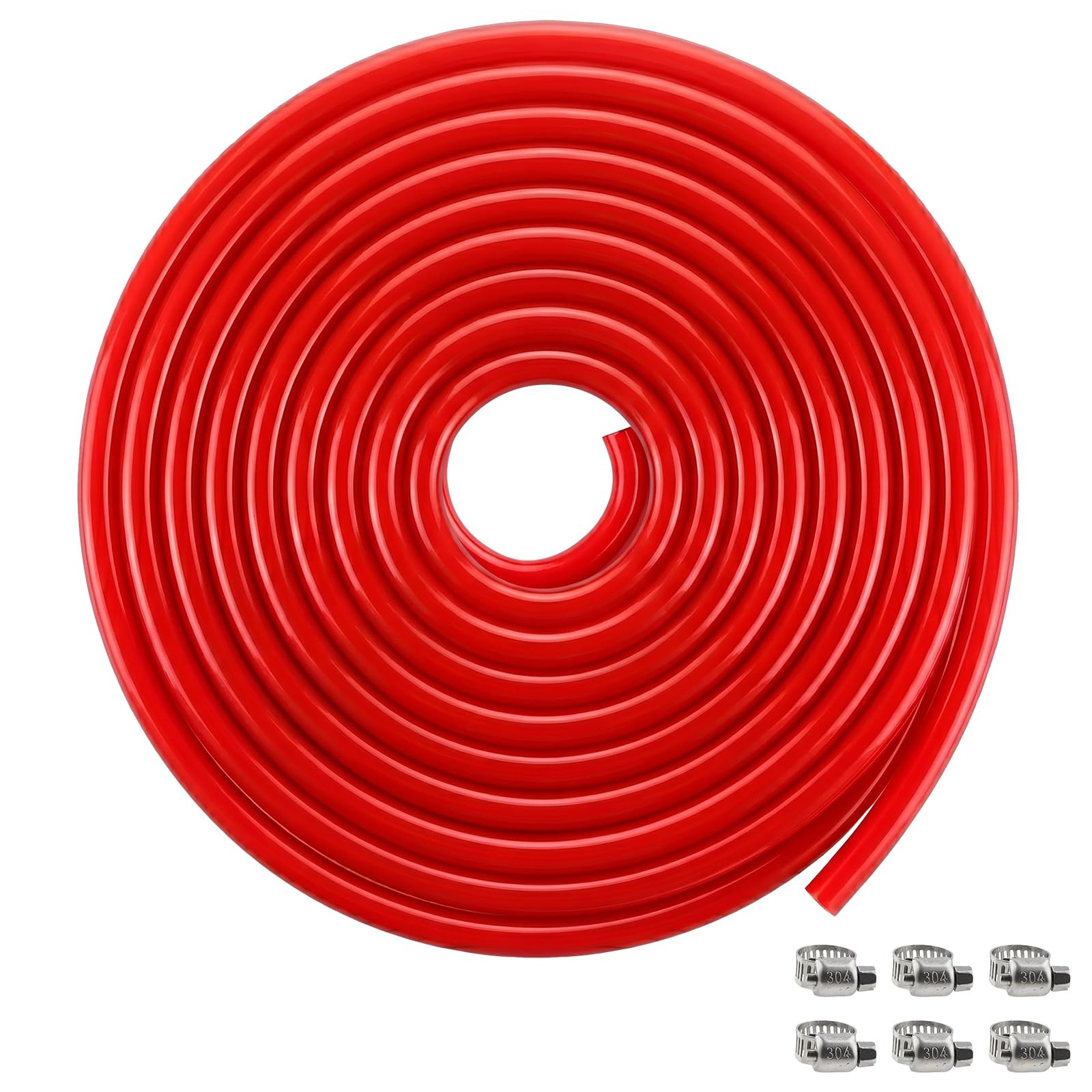 Kit distribution CO2 MRbrew avec tuyau gaz PVC rouge 7,6 m pour brassage maison