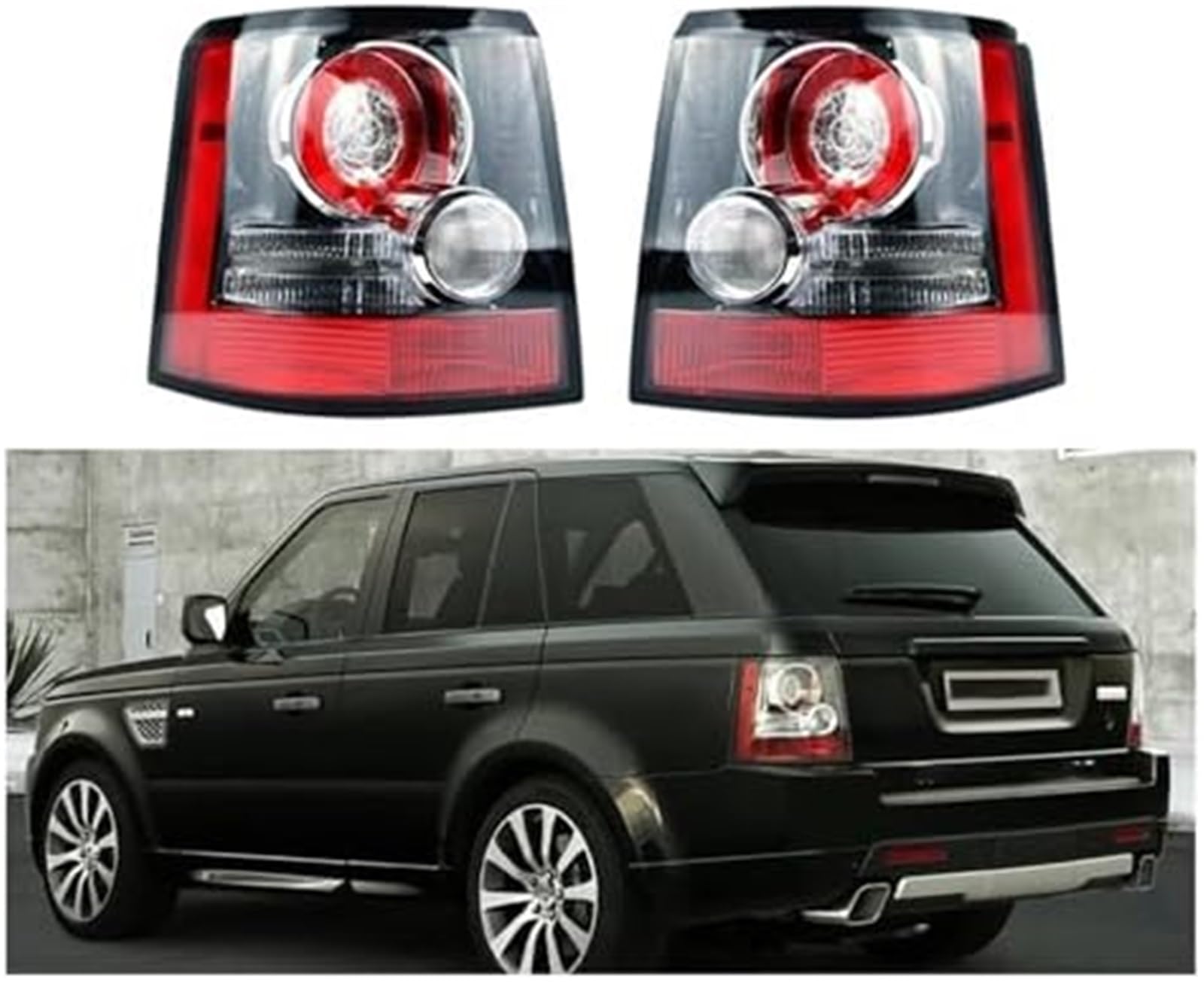 Światła tylne Tylny zderzak samochodu Lampa tylna Lampa tylna LR043994 LR043996, do Land, do Range, do Rover, do Sport 2005 2006 2007 2008 2009 2010 2011 2012 2013 Lampa tylna (prawa strona) Ś