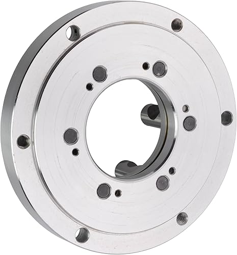 Miniatura 5 de CME - Portabrocas de torno autocentrado de 8 pulgadas con 4 mandíbulas, con placa trasera D1-5, mandíbulas reversibles interiores exteriores