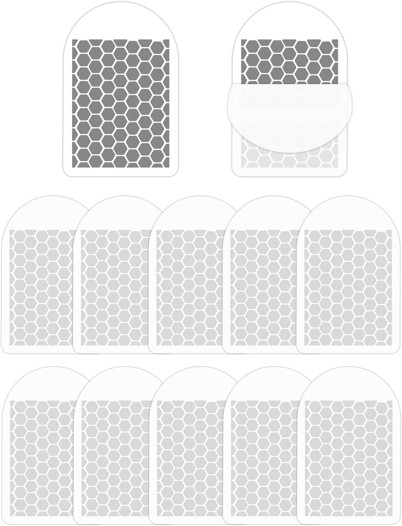 Dichroma12 Pcs Flying Insect Trap Refill Compatible with LiBa FT06 Fly Trap Indoor for Home, Replacement Sticky Glue Cards for Plug-in Bug Light Trap