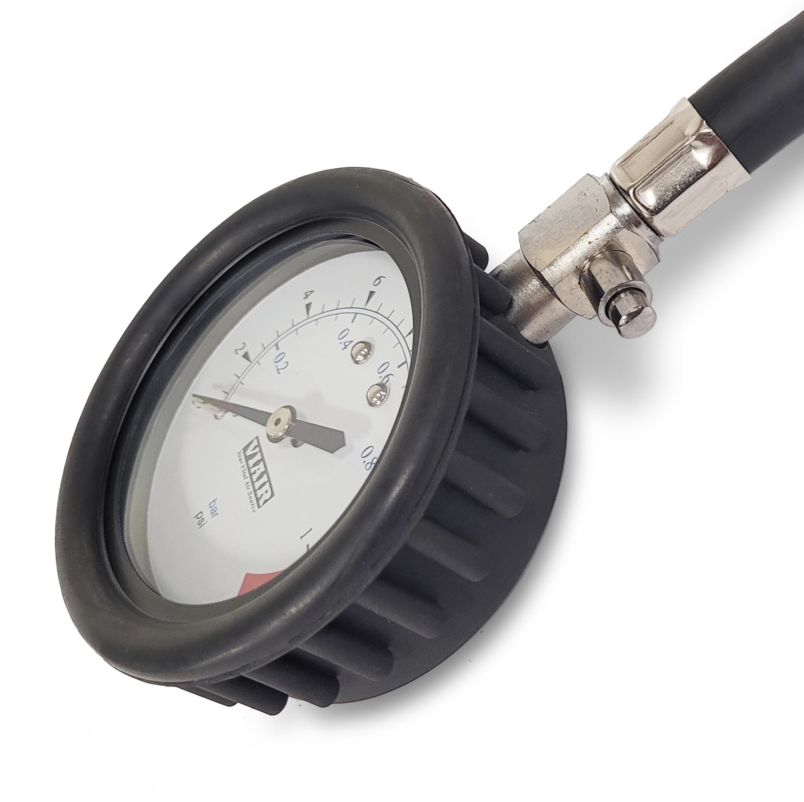 Viair 90059 6,3 cm Manomètre 0–15psi (avec tuyau et pochette de rangement)
