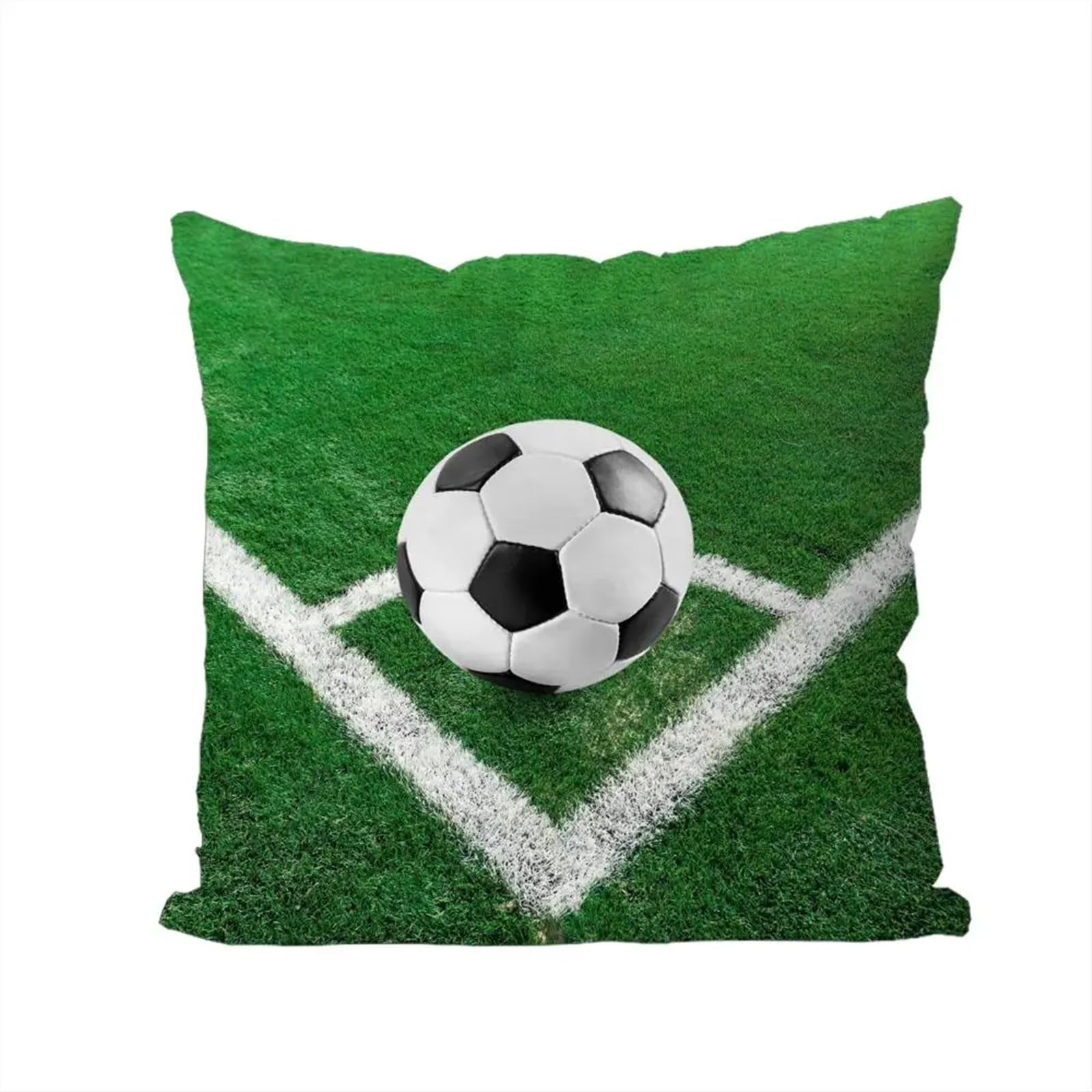 GIYXHU Football Pillow For Car Sofa Decorative Home Double-sided Print Plush Square Throw Cushion for Sofa(Color3)