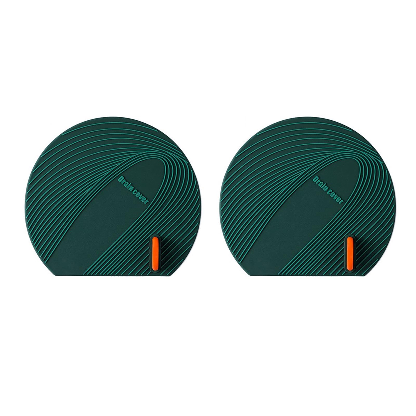 Tsophreniq 2PCS Bathroom Flat Suction Silicone Drain Covers for Bathtub and Kitchen Sink Universals Hair Stopper and Blocker Bathtub Drain Stopper