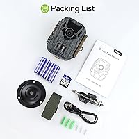 Vista 8 de Trail Camera 2 Pack 36 MP 2.7K Game Camera 32GB Memory Card 4 Batteries Time 2.0" LCD Screen, Trail Cameras with 120°Wide Night Vision IP66