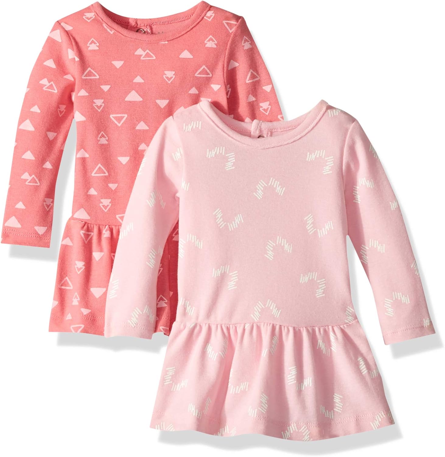 Hanes Baby Flexy 2 Pack Knit Long Sleeve Dresses