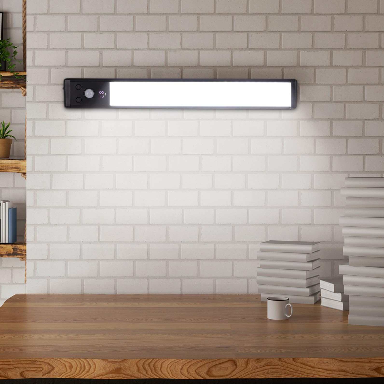DOITOOL 4piezas Tiras De Luz Led Para Cocina Luces Bajo Encimera Sensor Movimiento Iluminación Inteligente Para Armarios